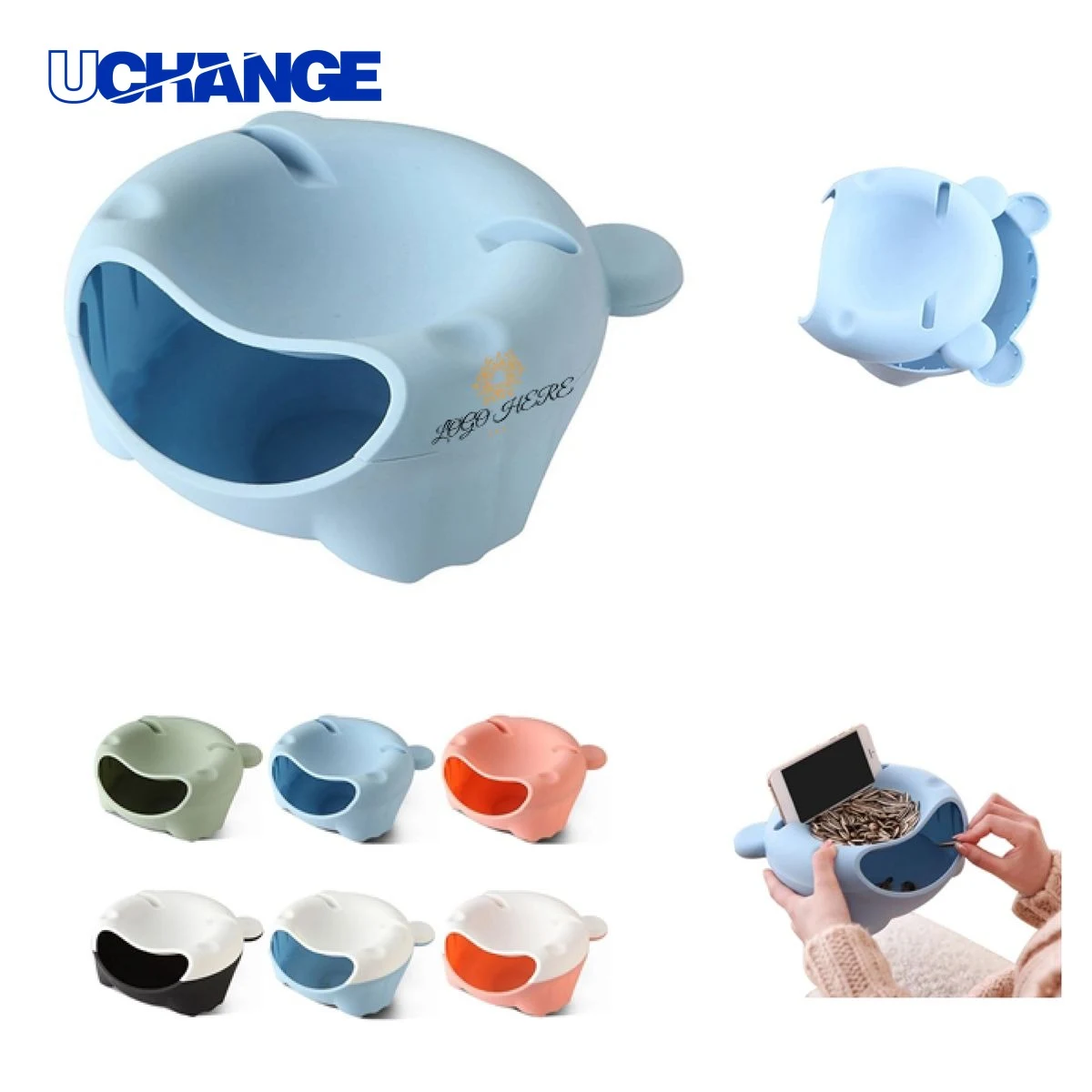 Portable Mini Trash Can With Phone Holder 1