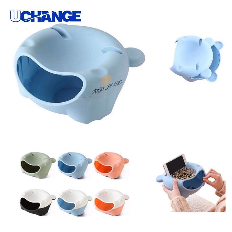 Portable Mini Trash Can With Phone Holder