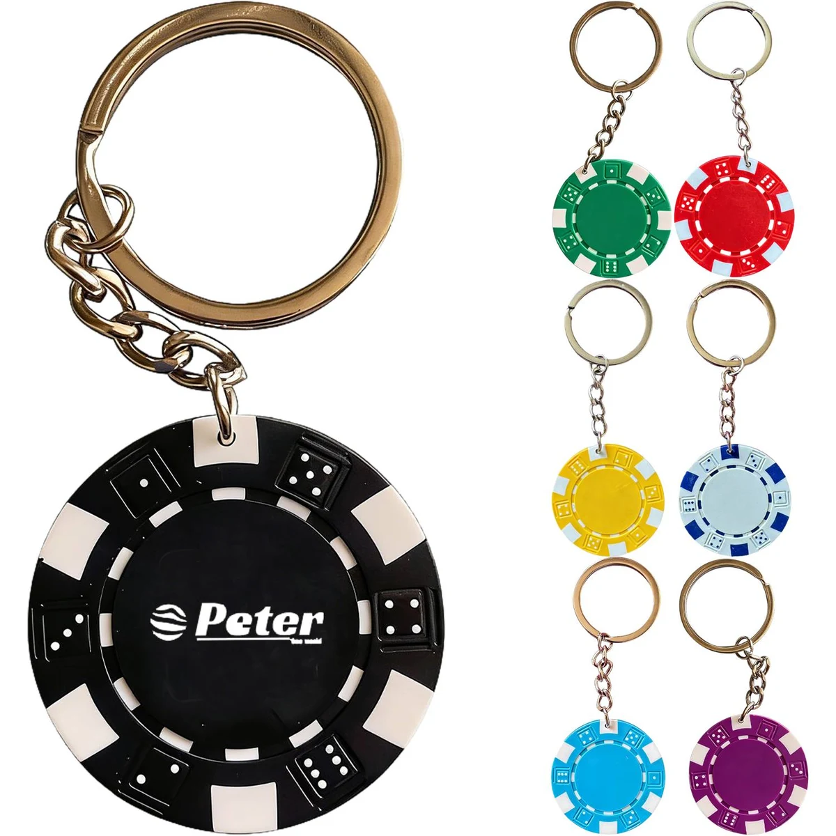 Poker Chip Keychain 1