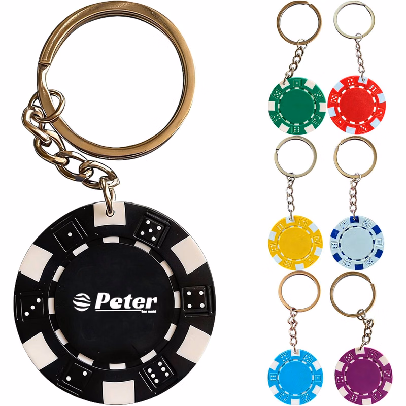 Poker Chip Keychain