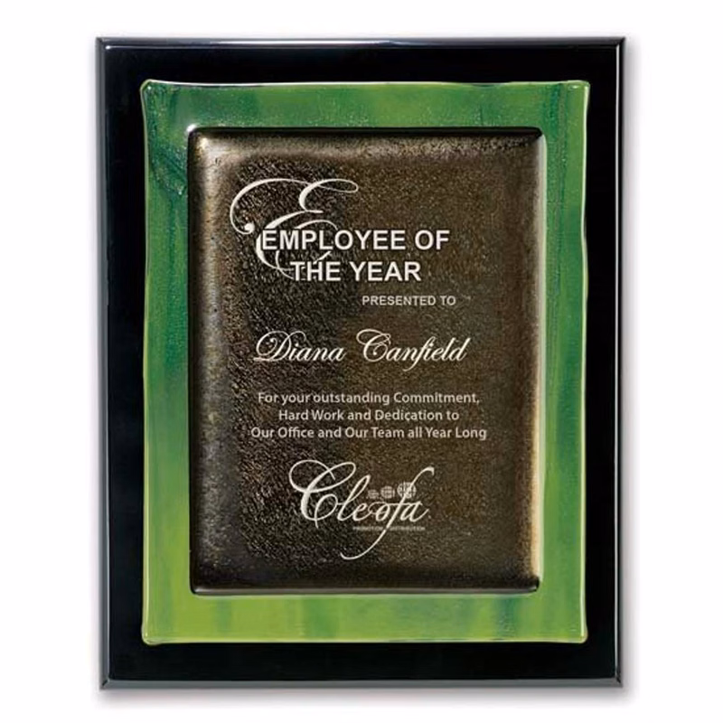 Metallic Fusion Plaque - Black/Green