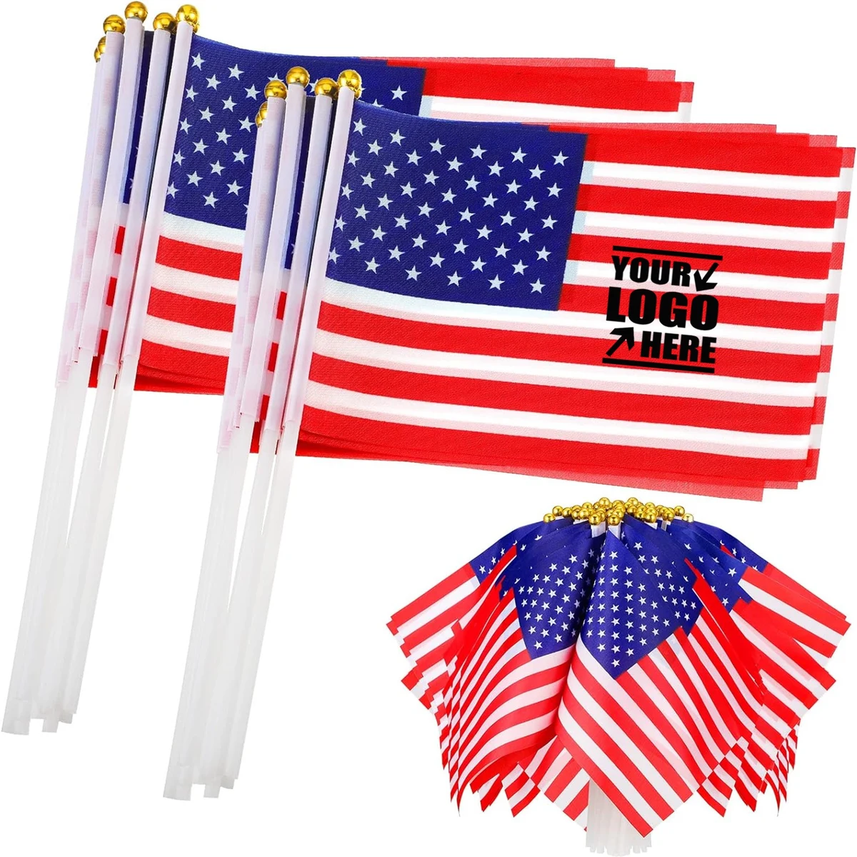 Small American Flags on Stick 1