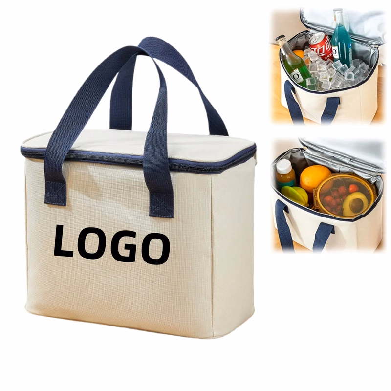 Reusable Insulated Cooler Bag Tote For Outdoor Picnic