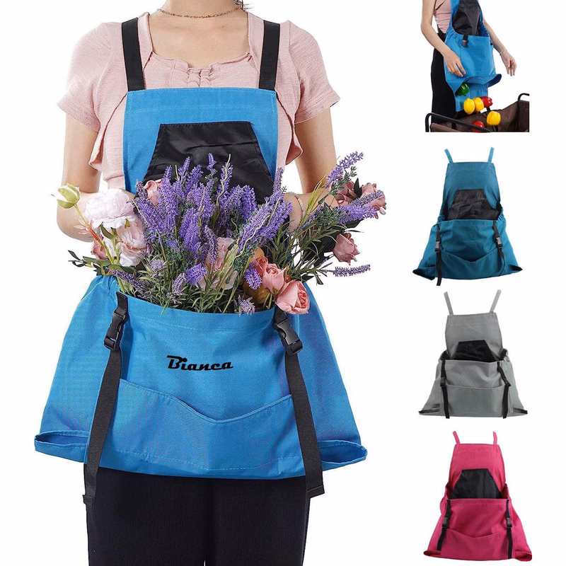 Outdoor Harvest Apron with Large Pocket, Gardening Tool Bag