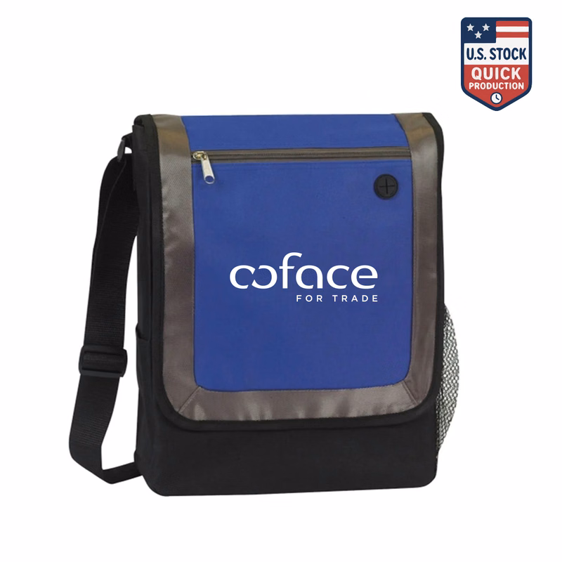 UrbanTrek City Crossbody Messenger Bag with Audio Port