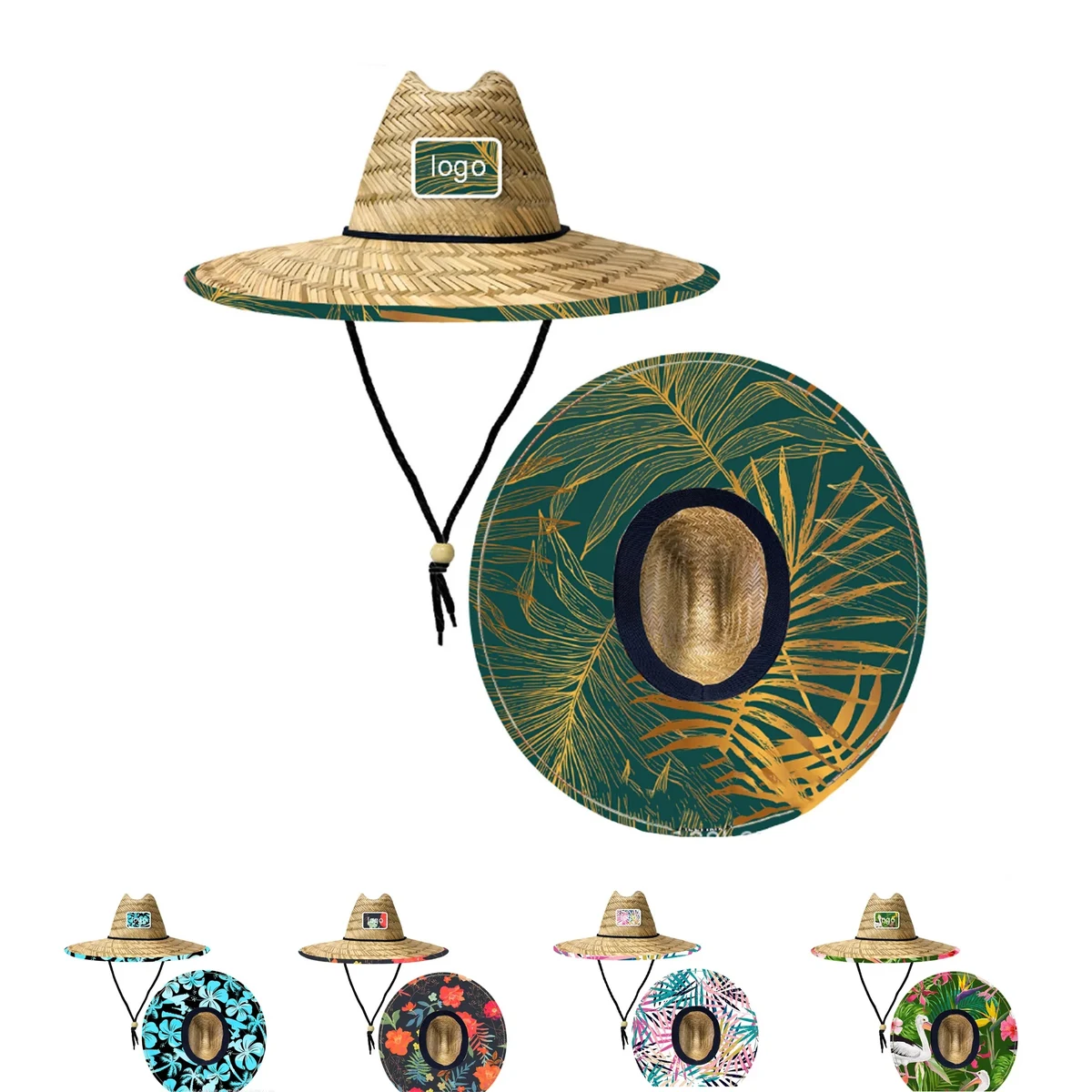 Lifeguard Straw Hat w/Custom Patch MOQ 50pcs 1
