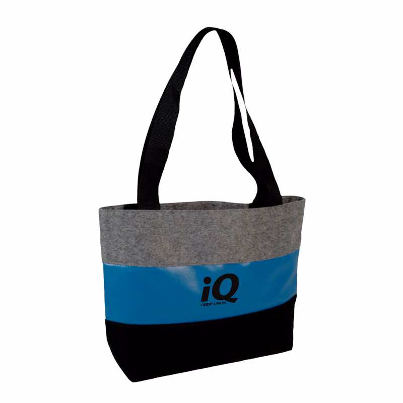 Tri-Stripe Velvet Open Tote