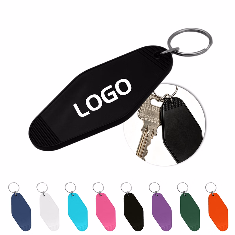 Vintage Motel Plastic Key Tag Keychain