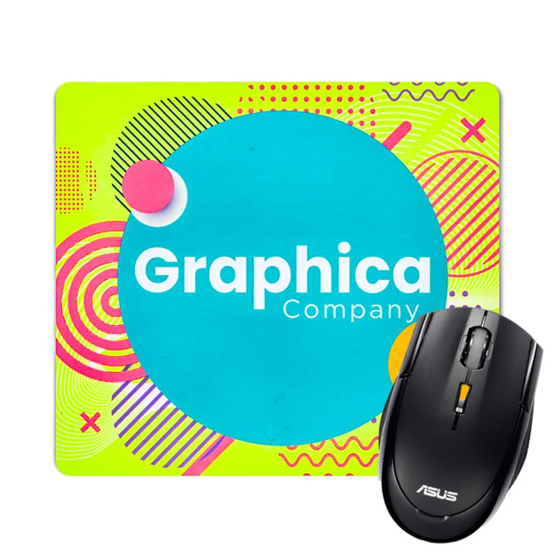 Fluorescent Neon Custom Printed Medium Mouse Pads 1