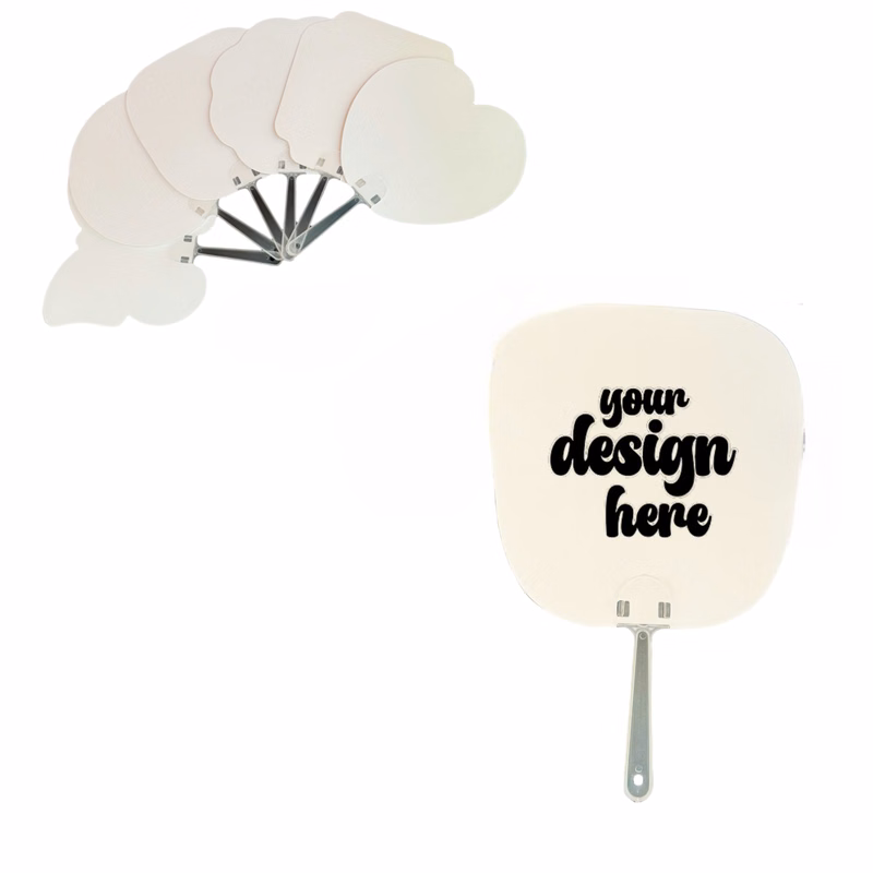 Blank Heat Transfer PET Plastic Fan