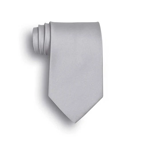 Light Gray Silk Tie 1