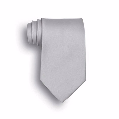 Light Gray Silk Tie