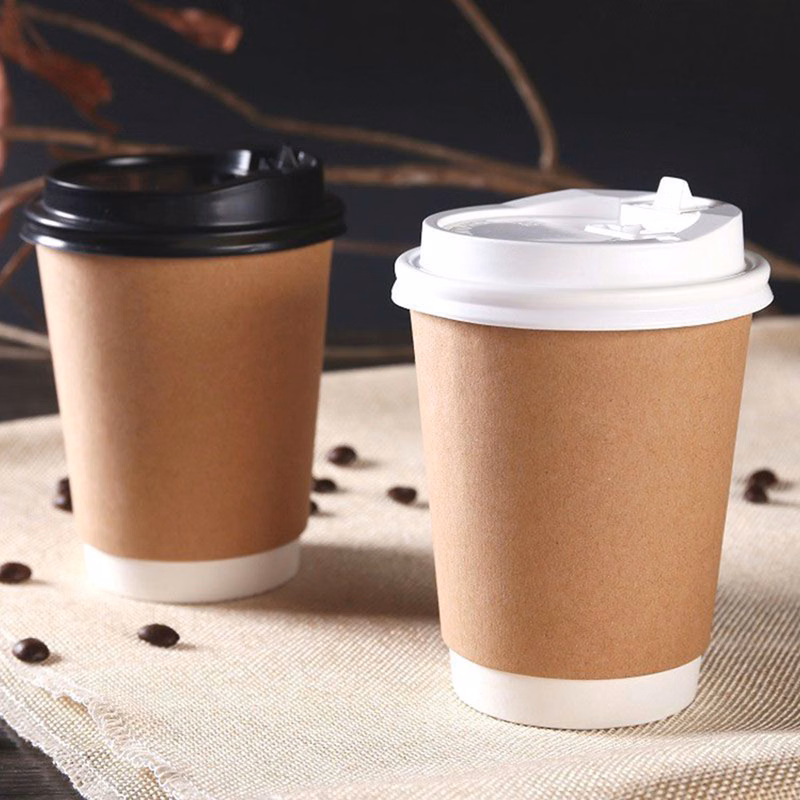 12 Oz. Disposable Coffeee Cups with Lids