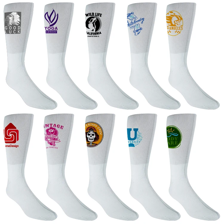 Side Imprint Crew Socks 1