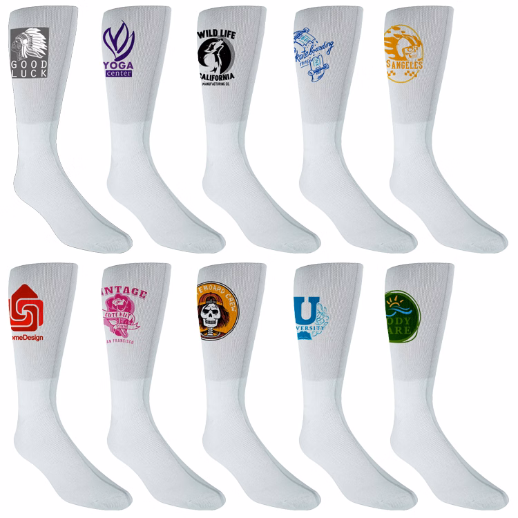 Side Imprint Crew Socks