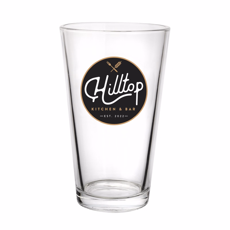 14 oz Soccer Glass