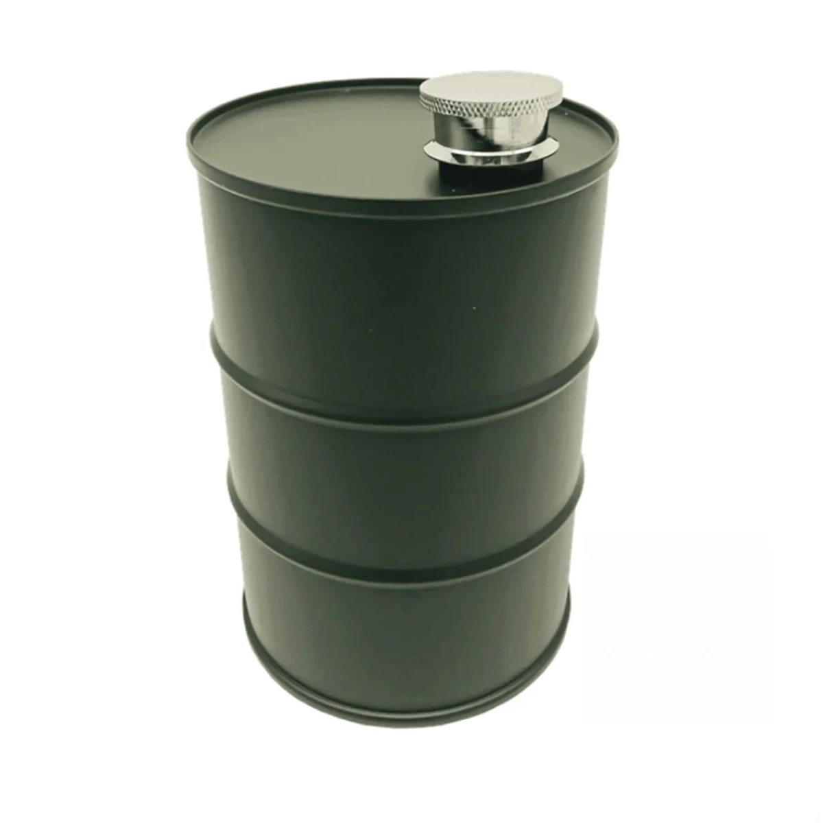 25oz Hip Flask Oil Drum, custom water bottle with logo imprint 1