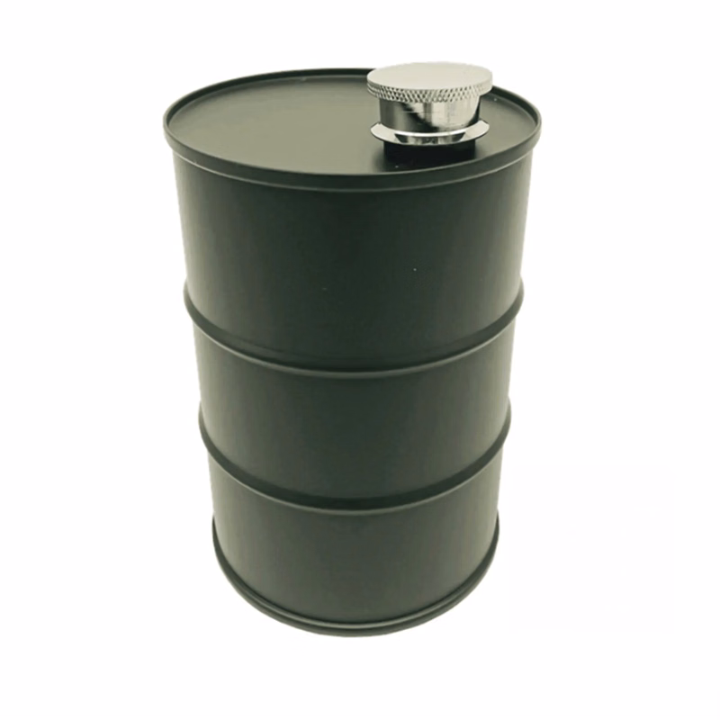 25oz Hip Flask Oil Drum