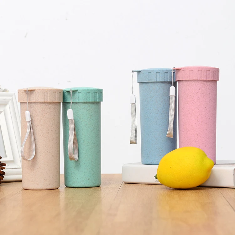 Eco-Friendly Portable Wheat Straw Bottle Drinking Cup 1