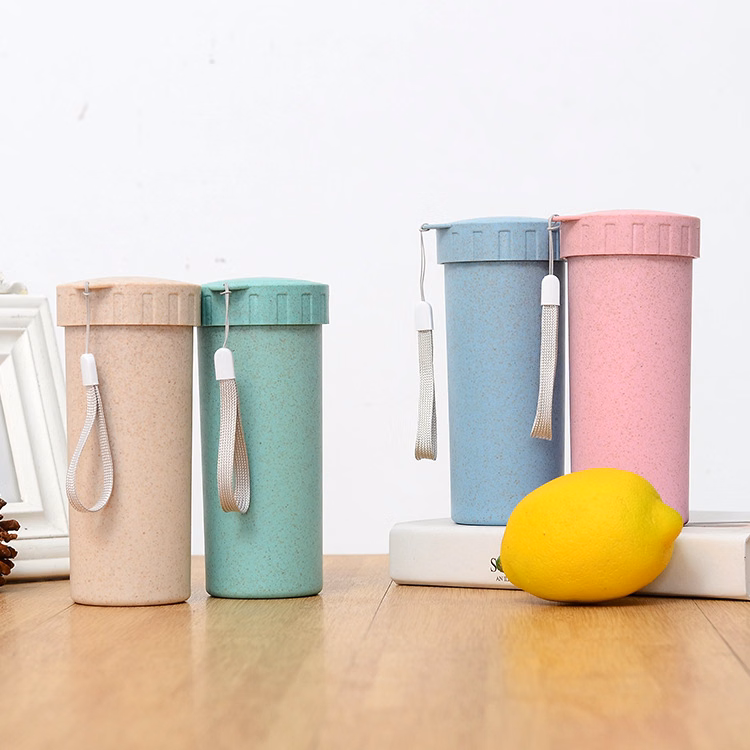 Eco-Friendly Portable Wheat Straw Bottle Drinking Cup