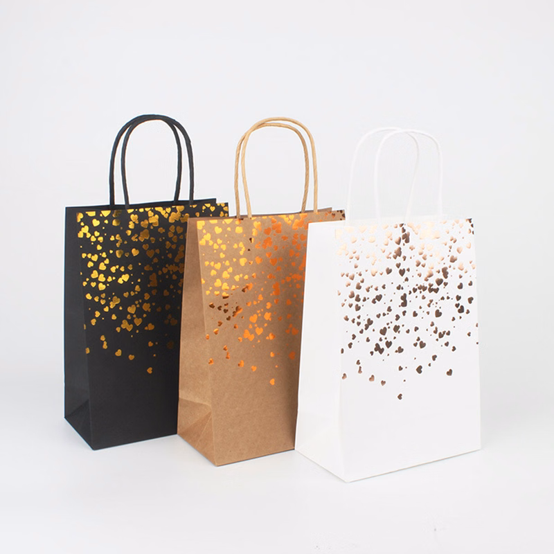 Craft Paper Gift Bags with Handles