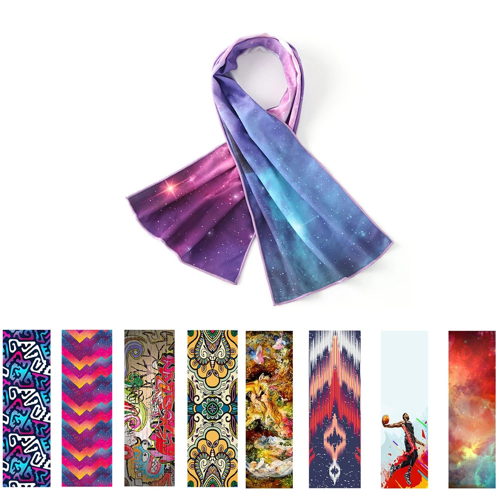 Full Print Cooling Towel with Carabiner Bag 1