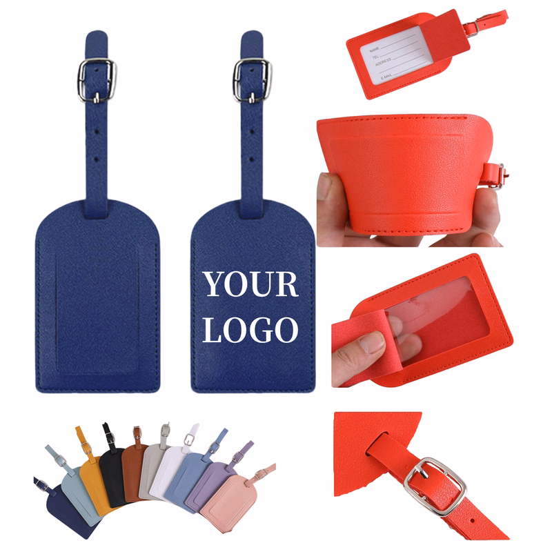 PU Luggage Tag Travel Suitcase Identifier