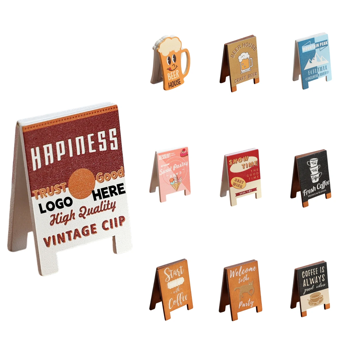 Cute Small Size Wooden Hung For Decoration 1