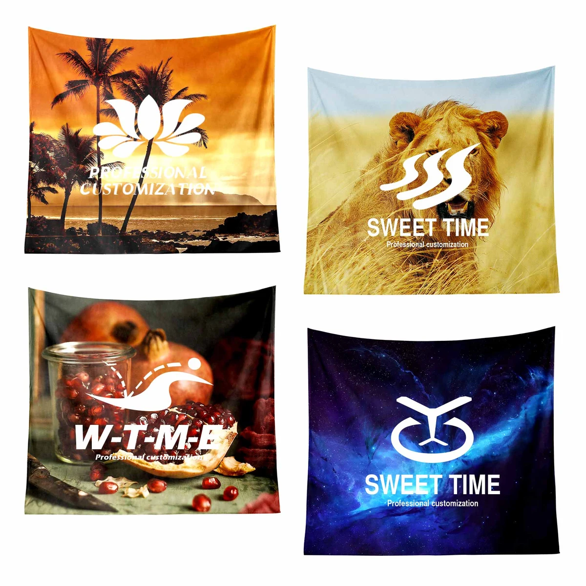 Custom Wall Hanging Tapestry Photo Background 1