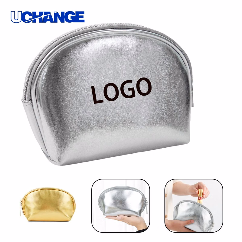 PU Leather Shell Cosmetic Bag