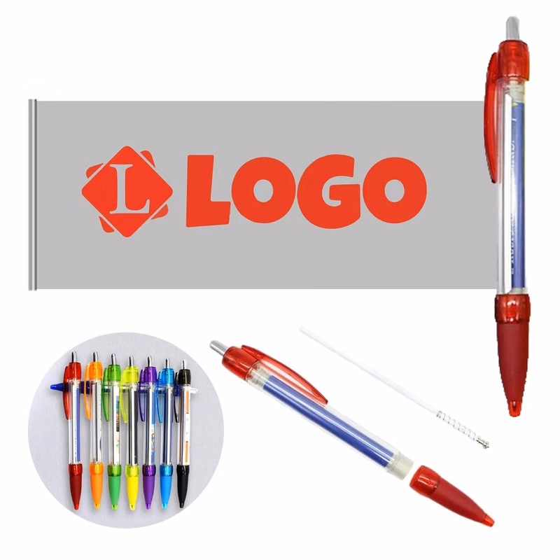 Custom ABS Pull-Up Banner Pen with Colorful Ad Panel
