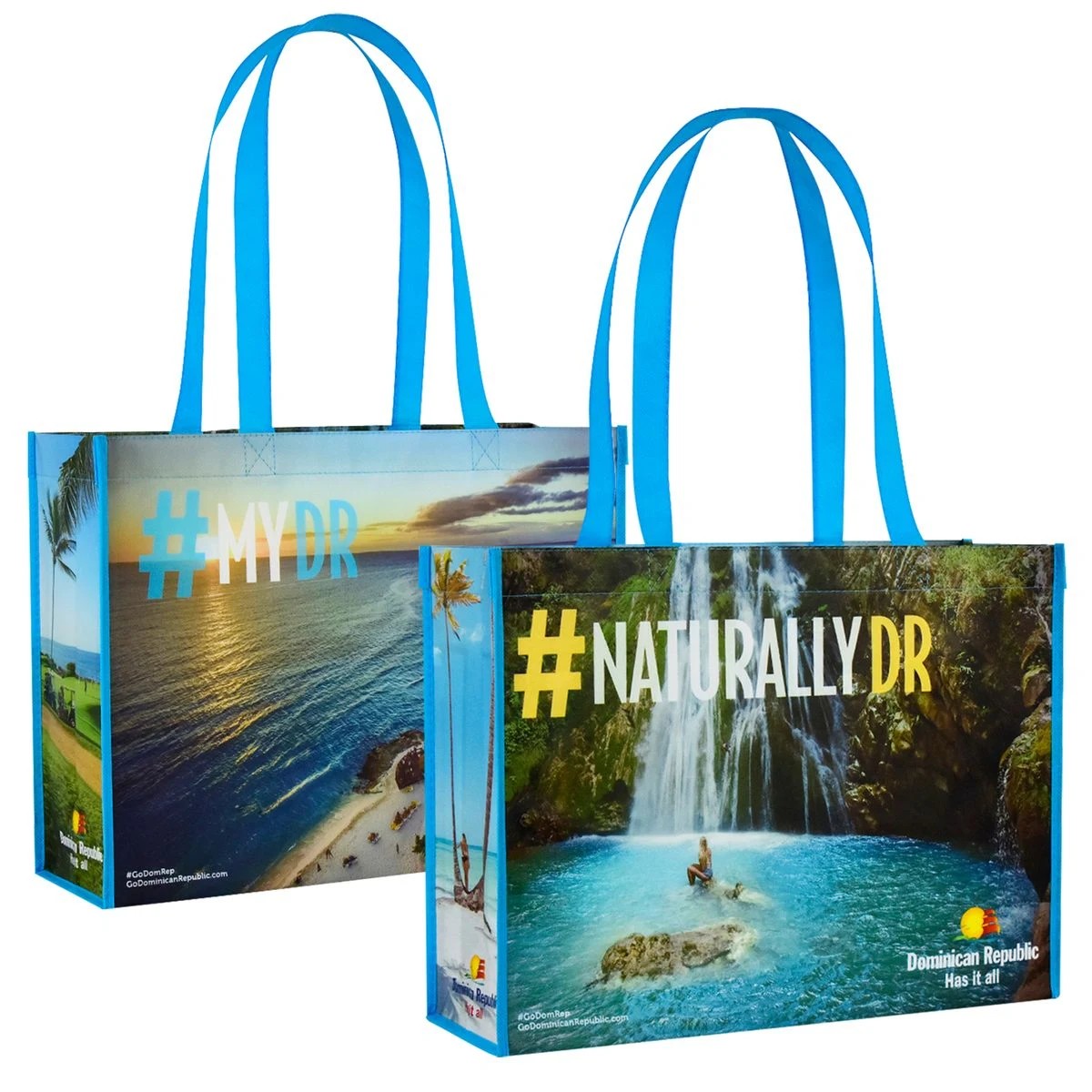 Custom Full-Color Laminated Non-Woven Promotional Tote Bag 15"x11.5"x5" 1