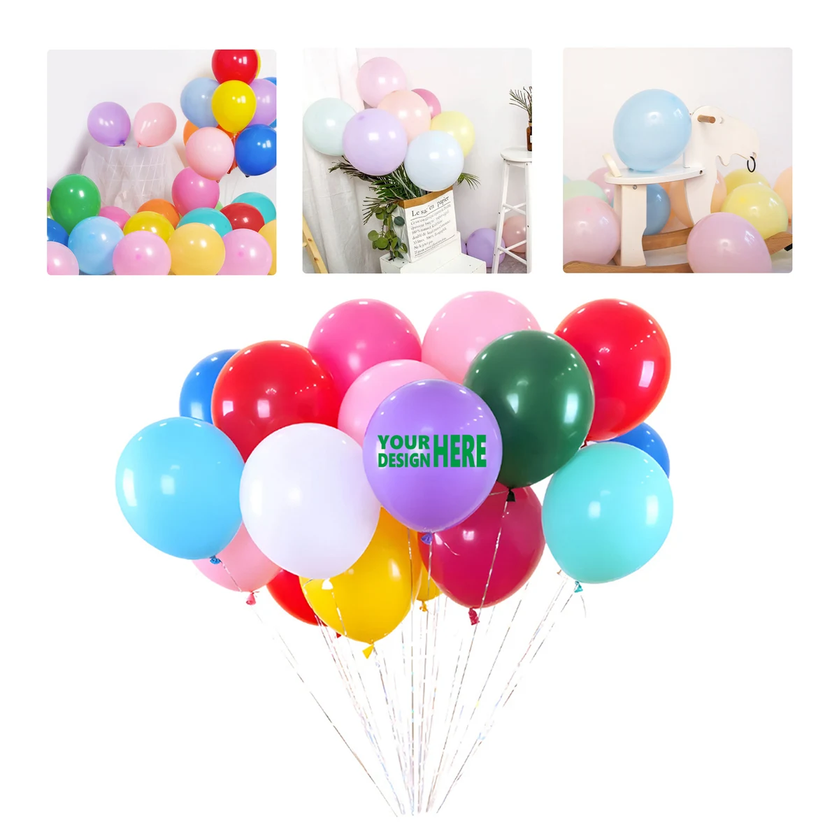 MOQ 100 Pastel Latex Balloons for Event Decoration 1