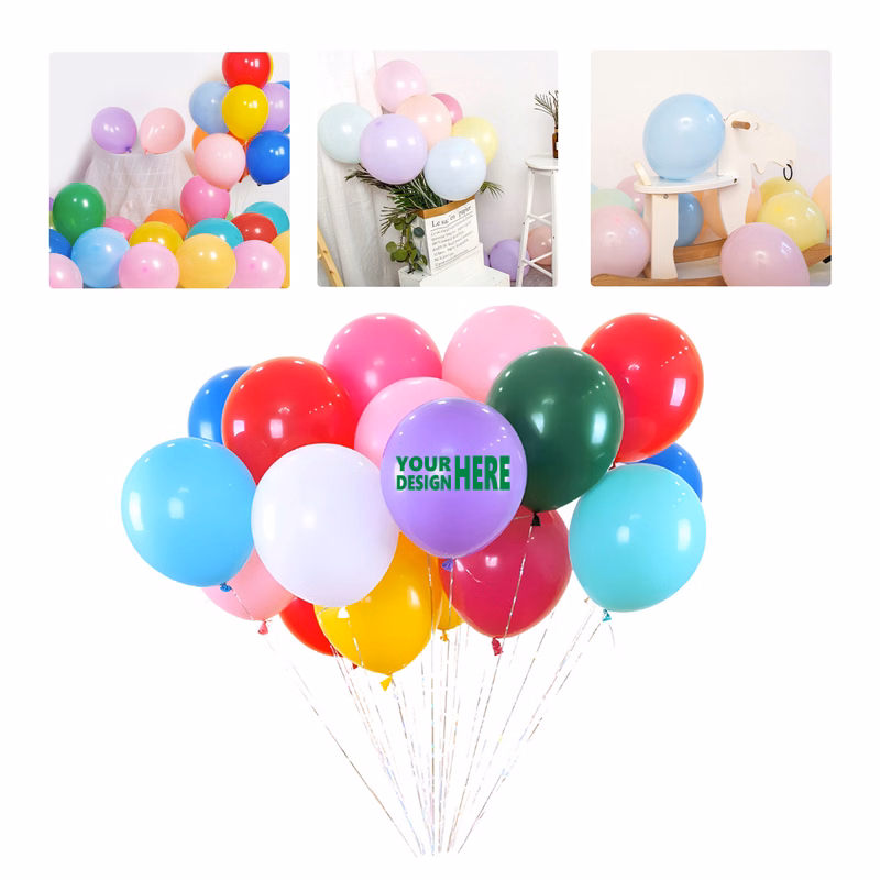MOQ 100 Pastel Latex Balloons for Event Decoration