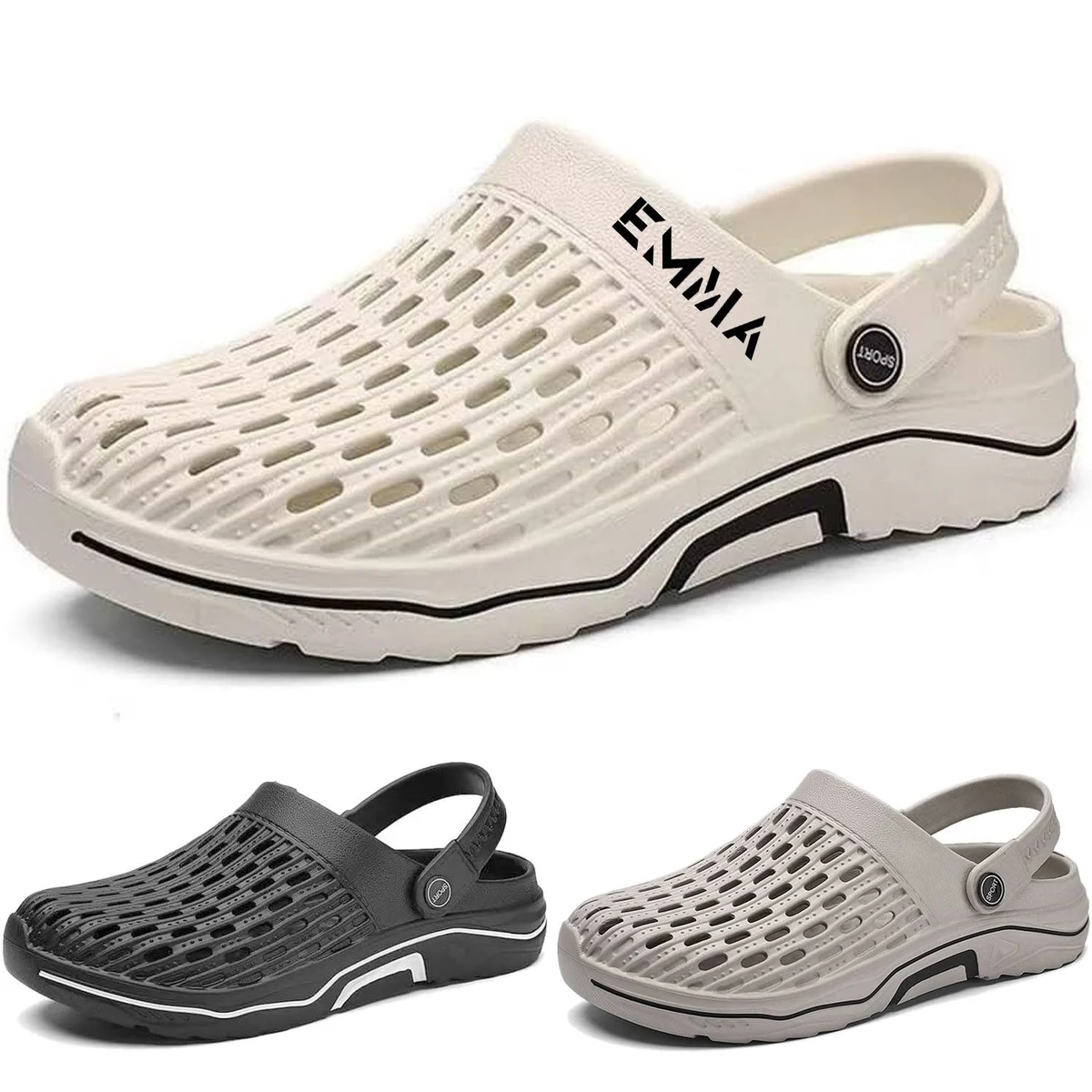 Men's Closed Toe Soft Summer Sandals for Beach Fishing Walk 1