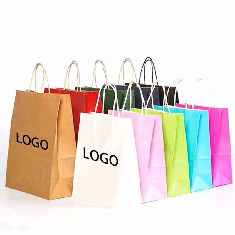 Custom Paper Tote Bag Gift Bag Takeout Bags