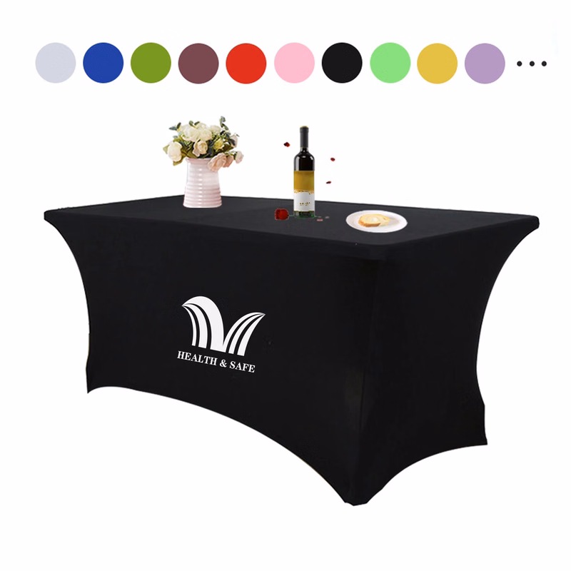 8-Feet Elasticity Stretch Solid Color Table Cover