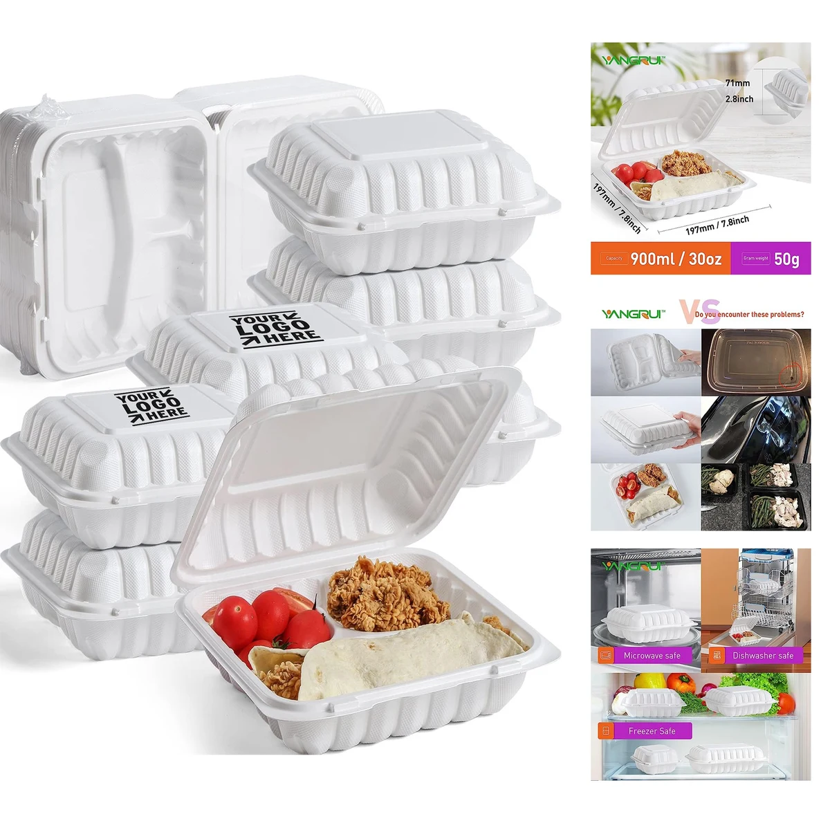 Clamshell Food Containers 1