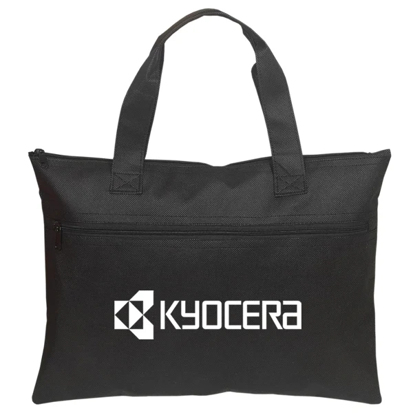Non Woven Business Brief, custom messenger bag with logo imprint 1