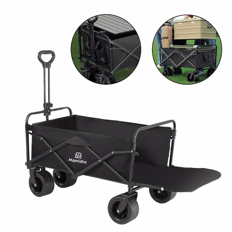 10" Outdoor Folding Camping Wagon Cart with 400L Capacity