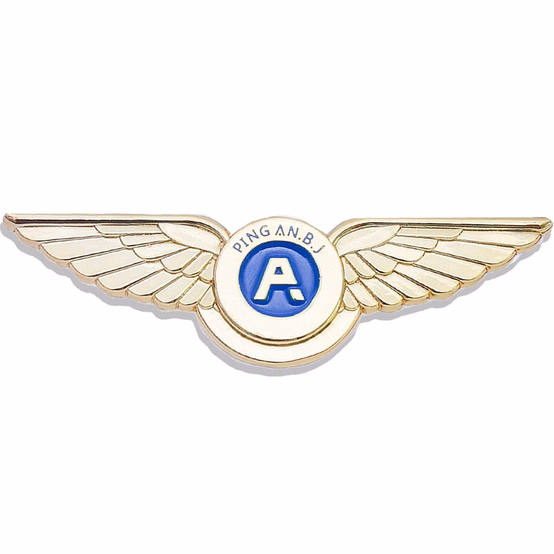 Customized metal brooch badges