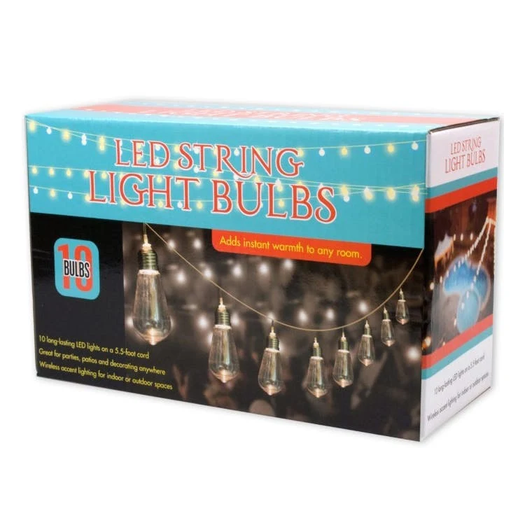 Outdoor String LED Light Sets - 10 Set 5.5' Cord 1