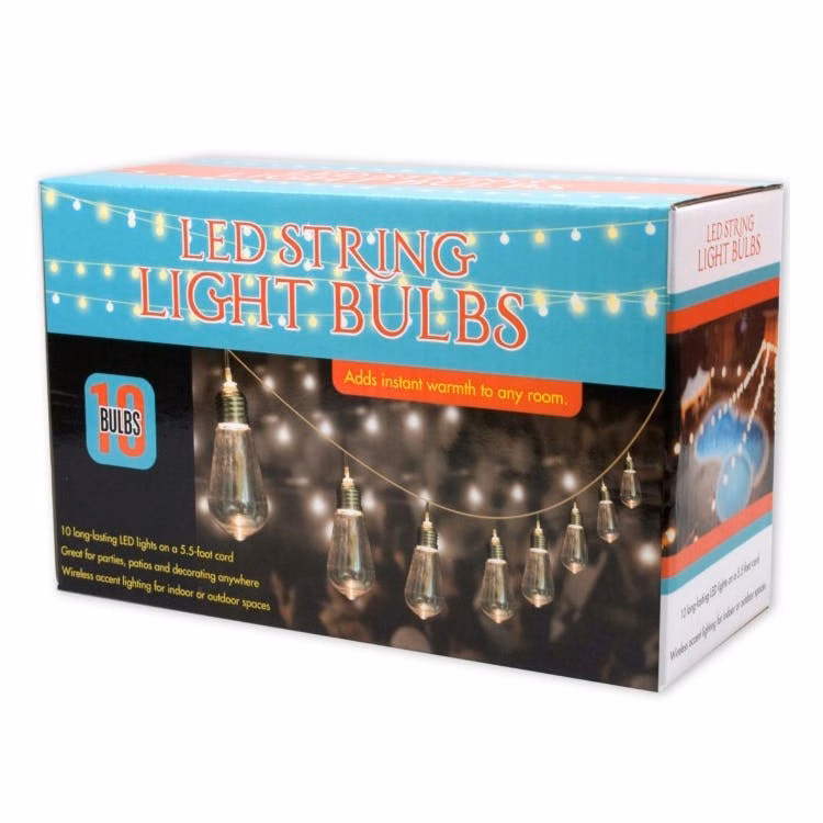 Outdoor String LED Light Sets - 10 Set 5.5' Cord