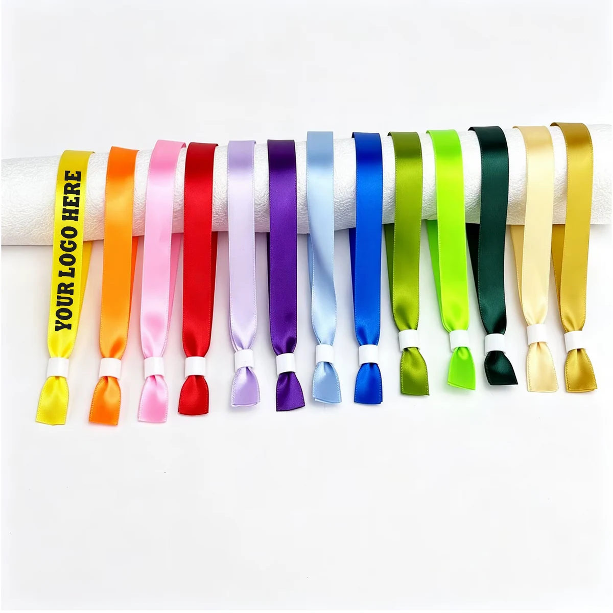 Satin Beaded Adjustable Event Wristband 1