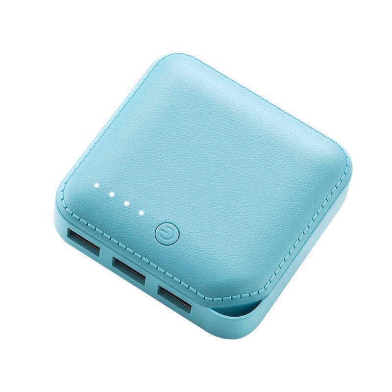 6000 mA Square Power Bank with Flashlight