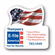 Re-Stick-It Decal (3"x3") Flag Shape