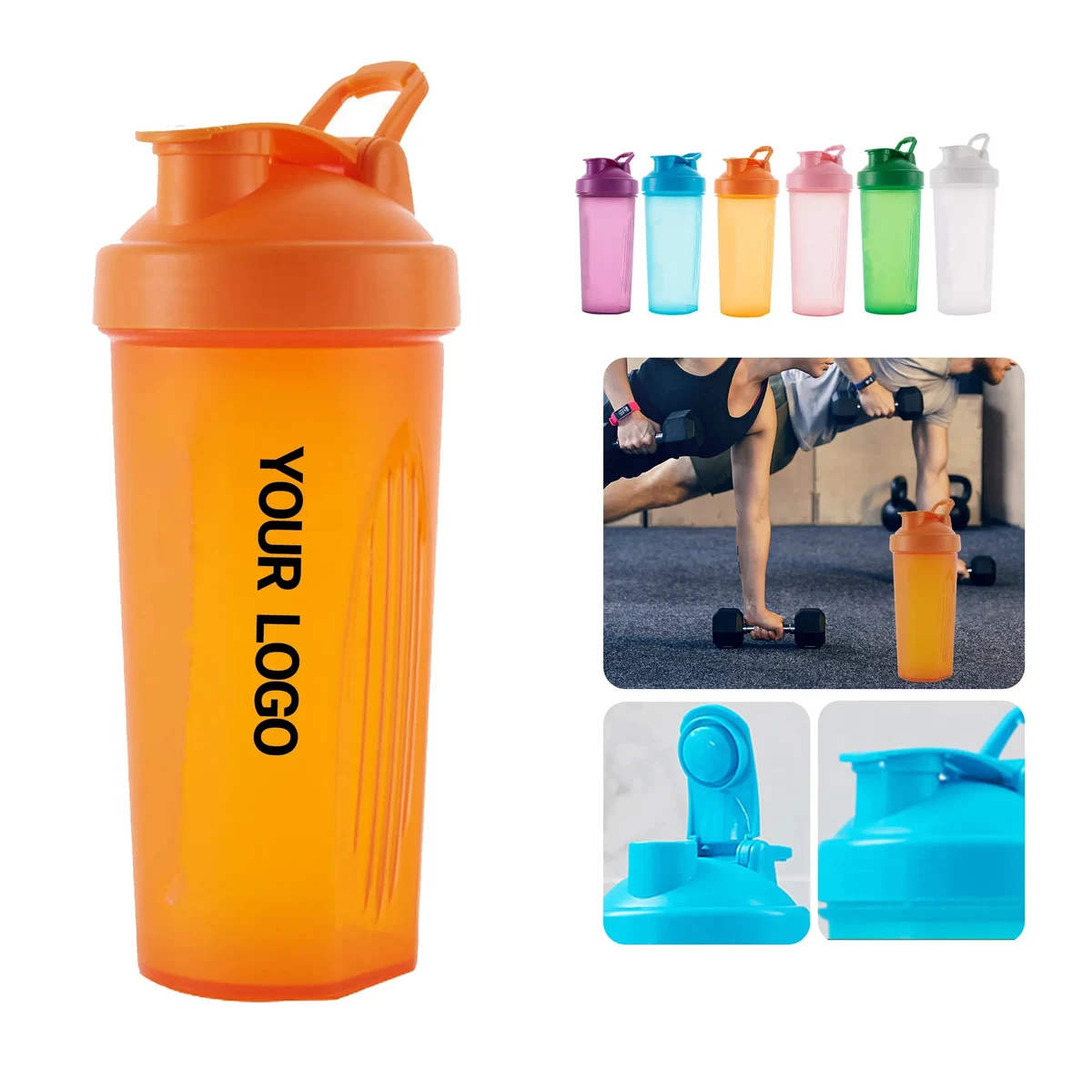 Reusable Fitness Shaker with One Touch Lid 1