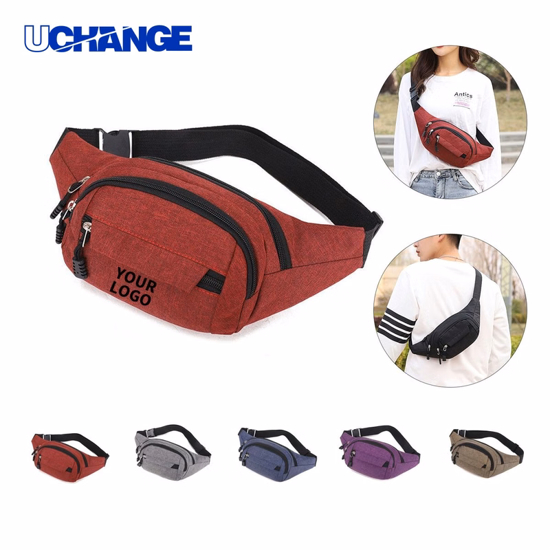 Canvas Waist Pack Organizer with 4 Zippers