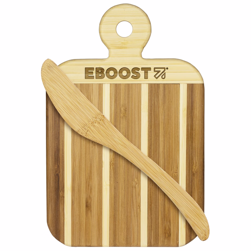 Striped Paddle Board with spreading knife