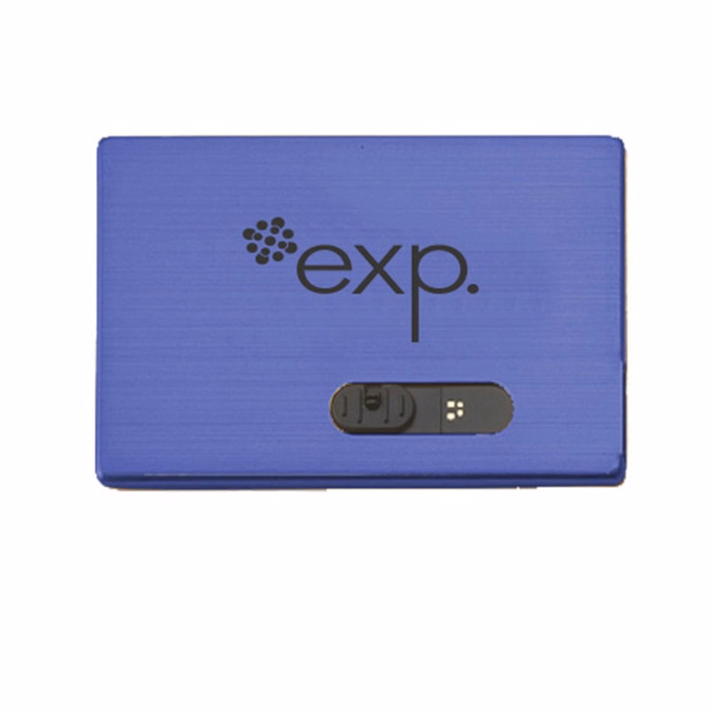 Slide Card Micro USB Drive w/Key Chain (1 GB)